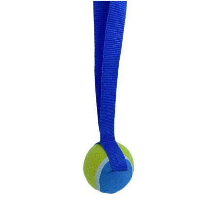 Jucarie interactiva Play Ball, cu minge si maner, interactiva, 35 cm ,galben/albastru [1]