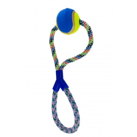 Pisici - Jucarie pentru caini cu minge de tenis, Doty
