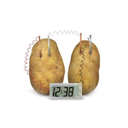 Kit Ceas digital fara baterii, energie din cartofi si legume, experiment stintific pentru copii [3]