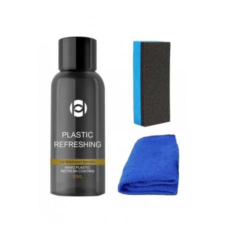 Pentru masina - Kit Crema Nano revitalizanta pentru bordul auto, prosop fibre , burete, 30 ml, Doty®️