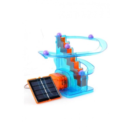 Pentru bebe si copii - Kit DIY BuildRoller Doty®, jucarie solara, educativa, sustenabila, forma de roller coaster, multicolora