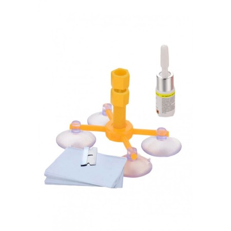 Kit pentru reparatie parbriz sau geam auto FixIt Repair, pentru repararea crapaturilor sau zgarieturilor din parbriz, [6]