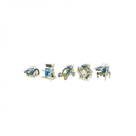 Kit robot educational 14 in 1 SolarBots, distractic, tehnic, instructiuni detaliate,190 componente, multicolor [3]