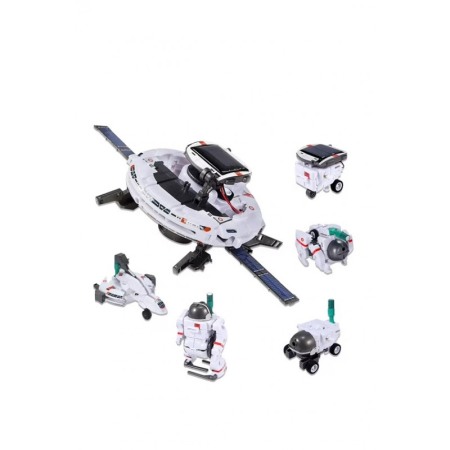 Jucarii & jocuri educative - Kit robot educational DIY 6in1 SpaceSet Doty®, tehnic, instructiuni, 120 componente, multicolor, cu energie solara