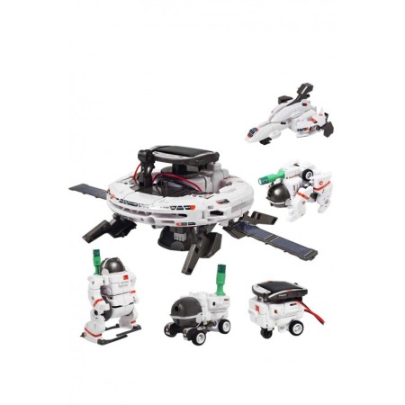 Kit robot educational DIY 6in1 SpaceSet Doty®, tehnic, instructiuni, 120 componente, multicolor, cu energie solara [4]