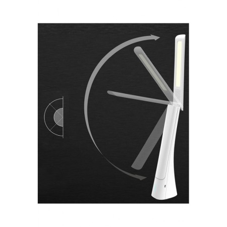 ILUMINAT & ELECTRICE - Lampa cu LED Folded Lamp , reincarcabila, intensitate reglabila, touch,design modern, ajustare 180 grade,pliabila, alb,30 cm, do