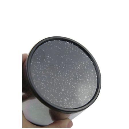 Lampa de veghe Star Show, tip proiector, functioneaza cu baterii sau USB inclus, negru, LED, 15 cm [1]
