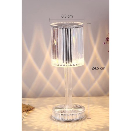 Lampa Multicolor Crystal Lamp, cu senzor tactil si telecomanda, USB inclus, 16 Culori, Doty®️ [6]