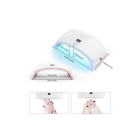 Lampa UV/LED , 42 W, uscare in toate directiile,optiuni de uscare flexibile, 21 de leduri,consum mic de energie,aspect elegant. [2]