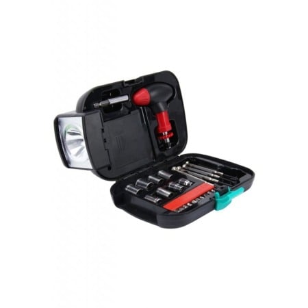 MULTI-TOOL - Lanterna de mana  LED  2 in 1 LightBox cu trusa de chei incorporata, 23 bucati/set, Doty