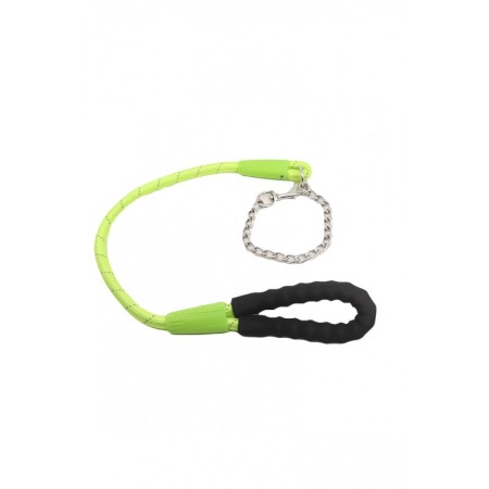 Lesa Akira pentru caini de talie mare , rezistenta, confortabila,maner cu burete,100 cm, verde lime [2]