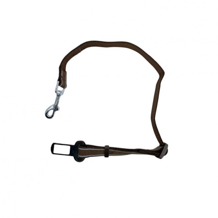 Lesa caine RoadTrip Leash, pentru centura de siguranta de la masina, maro, 75/50 cm [4]