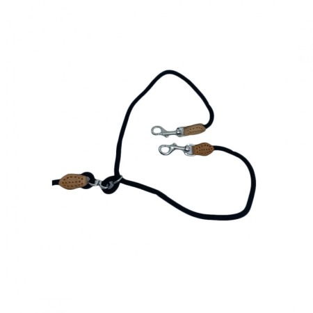 Lesa dubla DoubleTrouble, cusaturi rezistente, 125 cm , negru [3]