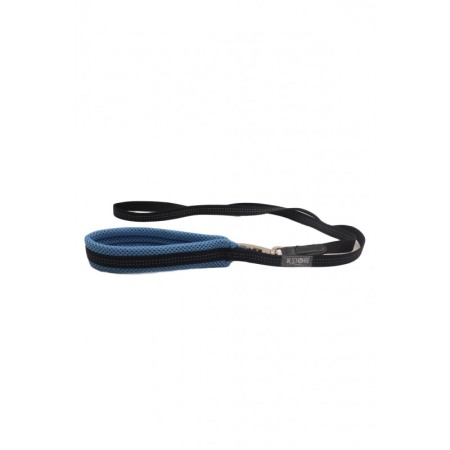 Lesa Milo pentru caini de talie medie, rezistenta, confortabila,120 cm, negru/albastru deschis [4]