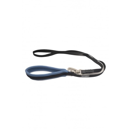 Lese și zgărzi pentru câini - Lesa Milo pentru caini de talie medie, rezistenta, confortabila,120 cm, negru/albastru deschis