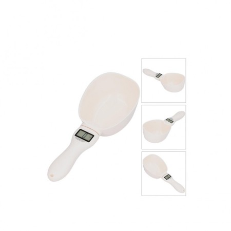 Lingura electronica de masurare SpoonFix, pentru bucatarie, usor de utilizat, plastic, crem [4]