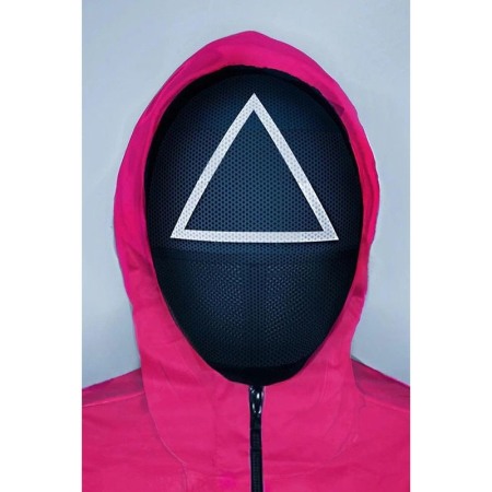 Masca The Black Triangle, spatii aerisire, cu elastic, forma ovala, model cerc, 24,5x18.5 cm, negru [3]