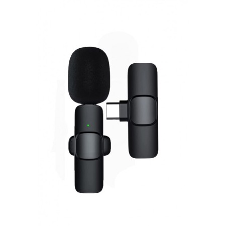 SMARTPHONE & ACCESORII - Microfon Wireless SoundON, pentru telefon, USB tip C, compatibil Android, 6 cm, negru, Doty®️