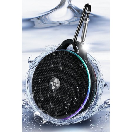 Mini boxa portabila Noir, 150-1800Hz, putere 3.5W, dimensiuni reduse, design modern, efecte luminoase, carabina de prindere incl [4]