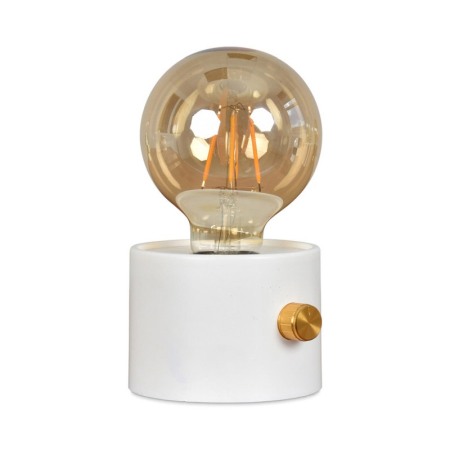 ILUMINAT & ELECTRICE - Mini lampa de masa ModishLight Doty®, lumina calda, cu baterii, 15x9 cm, 0.8W, 120lm, alb