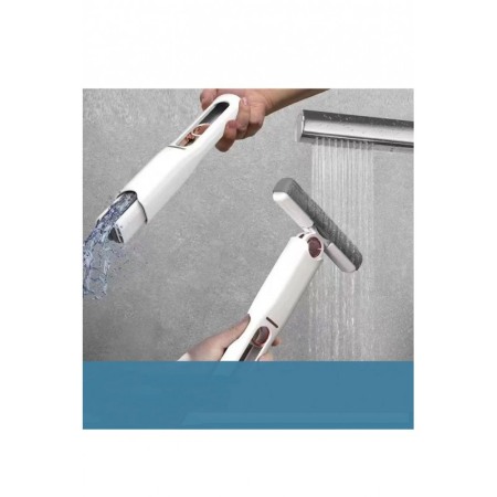 Mini mop MCleaner pentru suprafete si geamuri, cu sistem autostoarcere,burete inclus, 30x15 cm, alb, Doty®️ [1]