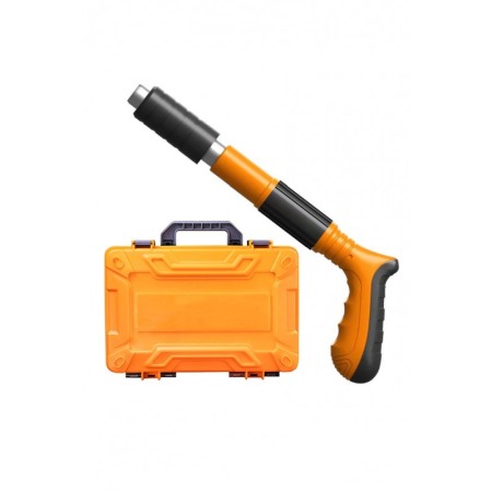 MULTI-TOOL - Mini Pistol manual pentru fixarea cuielor Nail Gunner Doty®, 30 cm, calibru 7.3 cm, pneumatic, portocaliu