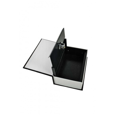 Mini seif BookValue, forma de carte , cu cheita, sigur, design realist, 18x12 cm , negru [2]