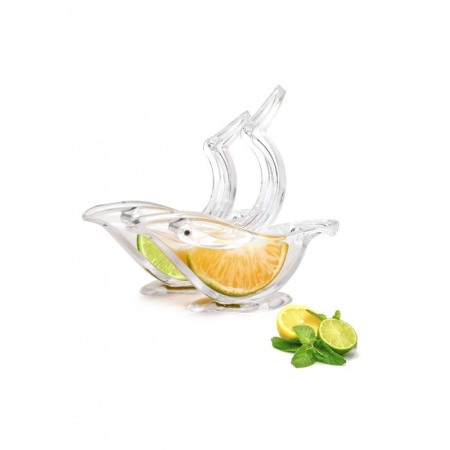 Mini storcator de lamaie Bird Squeezer, manual, din plastic, usor de utilizat si curatat, 12 cm, transparent, Doty® [6]