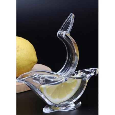 Mini storcator de lamaie Bird Squeezer, manual, din plastic, usor de utilizat si curatat, 12 cm, transparent, Doty® [1]