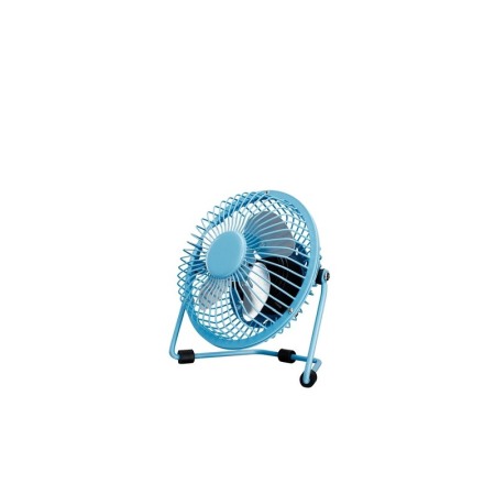Mini ventilator USB Summer Cool, usor de utilizat, practic, portabil,picior reglabil, 21 x 18 cm , albastru [2]