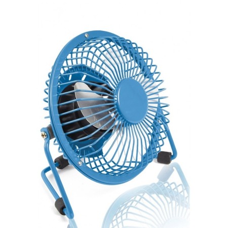 ILUMINAT & ELECTRICE - Mini ventilator USB Summer Cool, usor de utilizat, practic, portabil,picior reglabil, 21 x 18 cm , albastru
