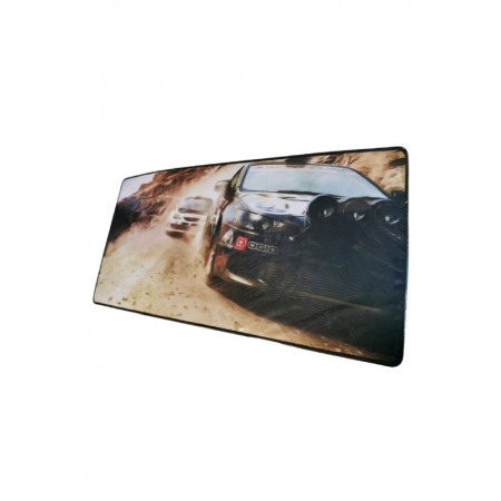 Mousepad Boomer Doty®, supradimensionat, design cu masina, 60x30 cm, din cauciuc, anti-alunecare, negru/maro [2]