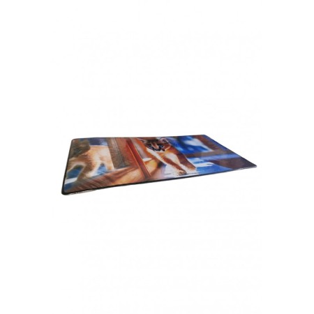 Mousepad Boomer Doty®, supradimensionat, design cu pui de puma, 60x30 cm, din cauciuc, anti-alunecare, multicolor [3]