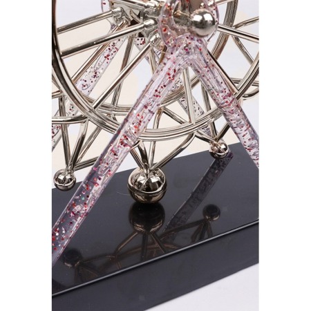 Obiect decorativ Kinetic Wheel Art Doty®, magnetic, efect satisfacator, sculptura kinetica, 24x21 cm, accente argintii [2]