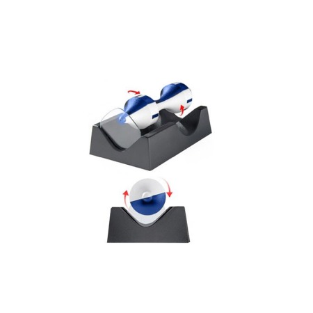 Obiect decorativ magnetic Spin&Float Doty®, design creativ, efect de levitatie, nu necesita baterii, alb/albastru [3]