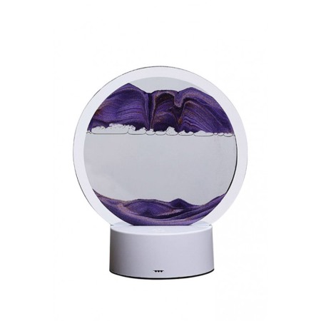 Obiect decorativ pentru birou LightSand Show, tip tablou cu nisip, mov, 16x18.5 cm, Doty®️ [4]