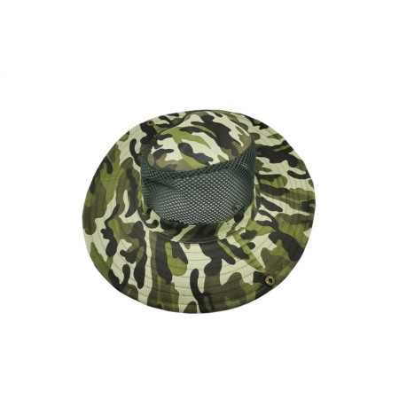 Palarie pescuit sau vanatoare, din poliester, cu snur, model camuflaj, 50x11 cm, verde, Doty®️ [2]