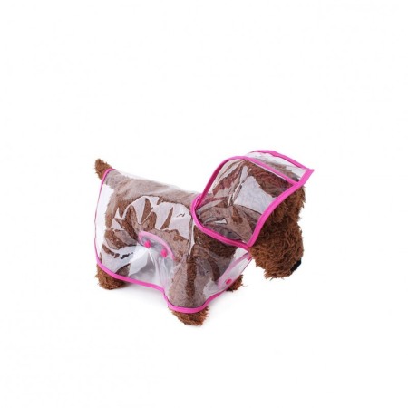 Pelerina de ploaie Inky Doggo ,pentru animalele de companie de talie mica, 25 cm , roz [4]