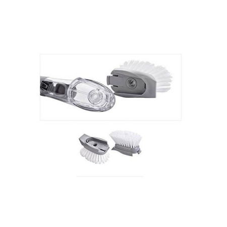 CURATENIE & INTRETINERE - Perie de curatare Kitchen'sHelp 2 in 1 , cu dispenser pentru detergent , perie si 2 bureti inclusi,maner din silicon antiderapan