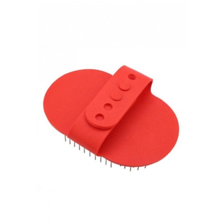 Perie din silicon tip manusa pentru animalele de companie, suport de prindere pentru mana, usoara si practica, rosu, doty [3]