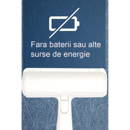 Perie HandBrush Doty.ro®, pentru curatarea parului de animale de pe suprafete, reutilizabila, 19.5x19 cm, alb [6]