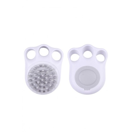 Perie pentru animale 2in1 PetSpa Doty®, pentru baie/periaj uscat, din silicon, recipient pentru sampon, gri [5]