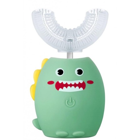 Igiena si ingrijire - Periuta de dinti electrica pentru copii MonsterTeeth, 3 trepte de viteza, efecte luminoase, verde, Doty®️