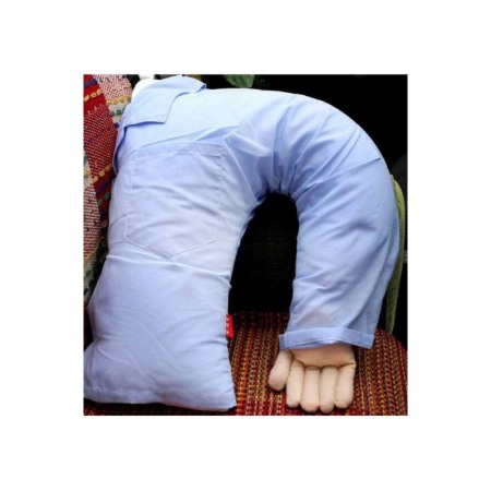 Perna Warm Arm, design realist , bumbac si poliester fara alergeni , 55 x 10,5 x 35 cm , albastru [4]