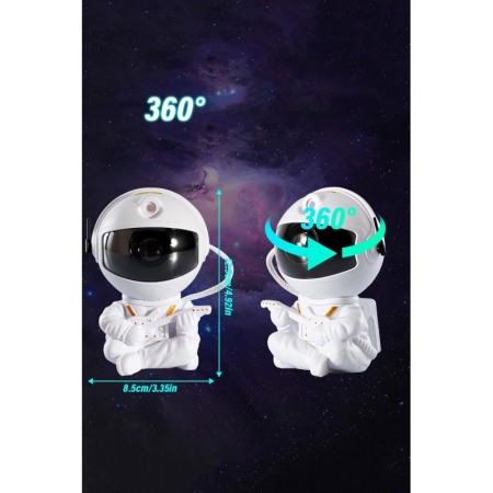 Proiector Guitar AstroGalaxy, lampa de veghe, 8 moduri de operare diferite, telecomanda si USB, 12.5x8.5 cm, alb, Doty® [7]