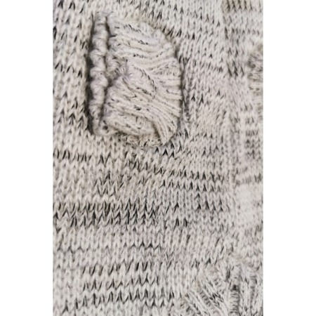 Pulover tricotat pentru caini si pisici TopPaw Doty®, model labuta, gri, 30 cm, marime S [2]