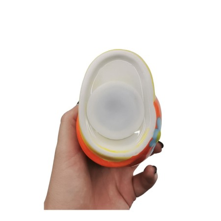 Pusculita LuckySnail, din rasina, creata manual cu atentie la detalii, galben/portocaliu, 12x13 cm, Doty®️ [3]