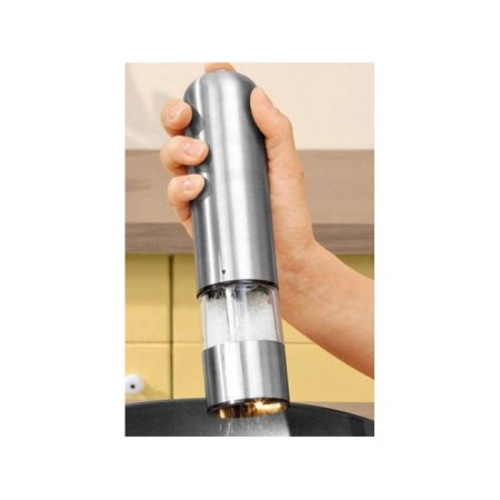 Rasnita electrica de condimente AutoPepper, din inox, usor de manevrat, functioneaza cu baterii, 23 cm, argintiu, Doty® [1]
