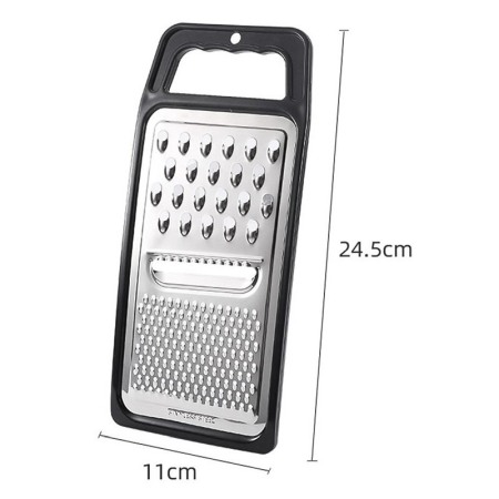 Razatoare 3 in 1 HandGrater, pentru razuire fina, grosiera si feliere, 25x10 cm, negru, Doty® [1]