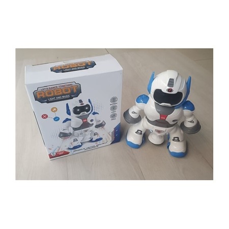Robot de jucarie pentru copii Dancing WhiteBot,efecte luminoase si sonore,danseaza si canta,rotire de 360 de grade,design realis [3]
